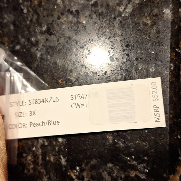 q Zac & Rachel Button Down Shirt Size 3X.  NWT - Picture 5 of 6